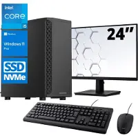 Screenon - Office Set - Z500125 - V1 - (OfficePC.Z500125 + 24 Inch Monitor + Toetsenbord + Muis) + WiFi & Bluetooth