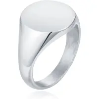 Cilla Jewels Zilverkleurige Dames Zegelring van Edelstaal-18mm