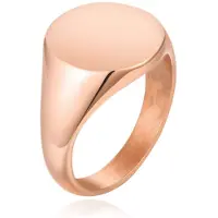Cilla Jewels Rose Kleurige Dames Zegelring van Edelstaal-17mm