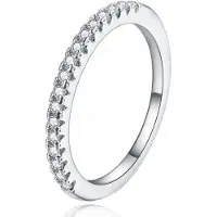 LGT JWLS Dames Ring Verzilverd Zilverkleurig met Zirkonia-16mm