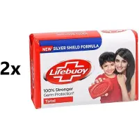 Lifebuoy 2x 100gr Soap Bar - Zeep Bar - 100% Stronger Germ Protection MULTIPACK