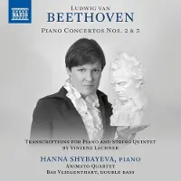OUTHERE Hanna Shybayeva, Animato String Quartet, Bas Vliegenthart - Beethoven: Piano Concertos Nos. 2 And 5 'Emperor' (CD)