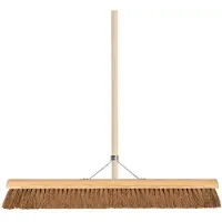 Kippers Rijssen - Zaalveger – Zachte bezem – Kokosharen – 90 cm – Houten steel – 160 cm