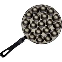 Patisse Poffertjes pannenset met recepten, deegfles en houten stokjes, aluminium, breedte 25 cm, 6 losse delen