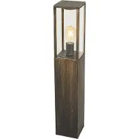 QAZQA Vintage staande buitenlamp antiek goud 80 cm IP44 - Charlois