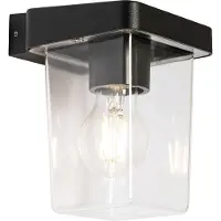QAZQA Moderne buiten wandlamp zwart IP54 - Chimay