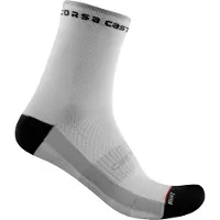 Castelli Fietssok Women Rosso Corsa W 11 Sock White Black-Schoenmaat 36 - 39