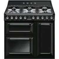 Smeg TR93BL Kookcentrum 90X60X92cm A + Grill Zwart Victoria