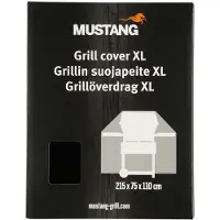 Mustang beschermhoes XL 215 x 75 x 110 cm - Zwart - UV-beschermd - Polyesterweefsel