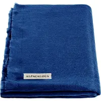Alpaca Loca Dames Sjaals 407 Scarf - Blauw - Maat ONESIZE