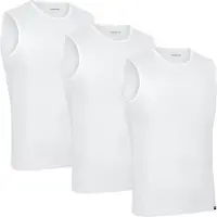 Gripgrab - Ultralight 3PACK Mesh Mouwloos Base Layer Zomer Fiets Ondershirt Polygiene Zweethemd - Wit - Heren - Maat L