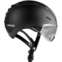 Casco Roadster Plus City Helm met Vizier Zwart || Maat: L (58-60 cm)