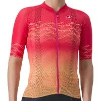 Castelli Climber's 2.0 wielershirt Hibiscus Lichtoranje Dames, Maat L