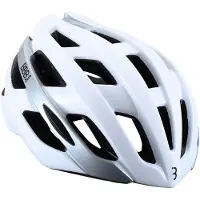BBB Cycling Hawk Racefiets Helm - Large: 58-62 CM - Wielrenhelm - Fietshelm Volwassenen - Sporthelm - Glanzend Wit - Maat L - BHE-151