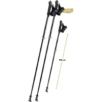 Komperdell - Sarma Powerlock - Nordicwalkingstokken 105-125 cm, zwart/ highlight