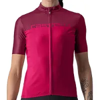 Castelli Velocissima Damestrui met korte mouwen Roze/Rood/Bordeaux || Maat: L
