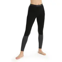 Icebreaker ZoneKnit 200 Thermobroek Dames Black/Jet HTHR/CB S