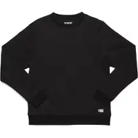 Chrome uitgegeven Fleece Crew Lange Mouw Top Zwart XL