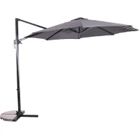 Lesli Living Zweefparasol Libra - 300 cm - Aluminium frame - Grijs
