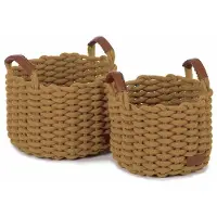 KidsDepot Mand Korbo M Oker (Set van 2)