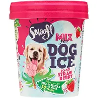 Smoofl ijsmix voor honden aardbei - 160 gr - Hondensnacks