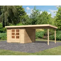 Karibu | Tuinhuis Bastrup 5 met Overkapping 3,0