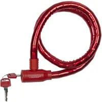 Dunlop Fiets kabelslot rood 80 cm - Fietssloten