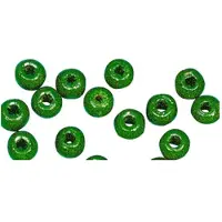 Rayher Hobby 345x grasgroene houten kralen 6 mm - Hobbykralen