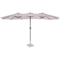 Vonroc Parasol Iseo - 460x270cm - Premium parasol | Beige