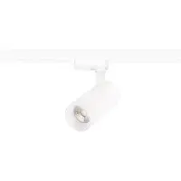 BES LED LED Railverlichting - Track Spot - Prixa Pina - 1 Fase - 20W - Natuurlijk Wit 4000K - Mat Wit - Rond - Aluminium