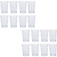 Excellent houseware luxe drink glazen - 16x stuks - 200ml - Drinkglazen