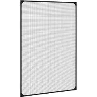 vidaXL Insectenhor voor ramen magnetisch 80x120 cm antracietkleurig