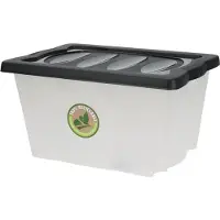 Bathroom Solutions Opberg box/doos - kunststof - 20 liter - 43 x 33 x 24 cm - Opbergbox