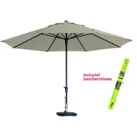 Madison Parasol Rond Madison Tilos Ecru incl Beschermhoes