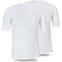 Gripgrab - Ultralight Mesh 2PACK Korte Mouw Base Layer Zomer Fiets Ondershirt Polygiene Zweethemd - Wit - Heren - Maat M