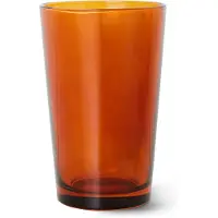 HK Living 70's glassware theeglas 20 cl 4-pack Amber brown