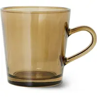 HK Living 70's glassware koffiekop 20 cl 4-pack Mud brown