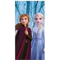 Disney Frozen Strandlaken - 100% katoen - Anna en Elsa - Handdoek - 140 x 70 cm.