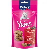 Vitakraft Cat Yums Superfood met vlierbes kattensnack (40 g) 6 verpakkingen