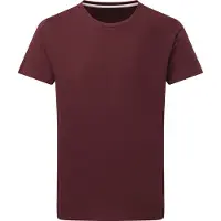 SG T-shirt met ronde hals 'Signature Tee' Men Essentials Burgundy Rood - 3XL
