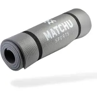 Matchu Sports Fitnessmat grijs - Grijs - 180 cm - 60 cm