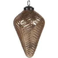 Clayre & Eef Kerstbal XL Ø 10 cm Goudkleurig Glas Kerstdecoratie Goudkleurig Kerstdecoratie
