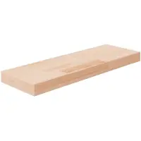 vidaXL Plank 60x20x4 cm onbewerkt massief eikenhout