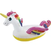 Intex - opblaas eenhoorn - floatie - 201x149x97 cm - tot 40 kg