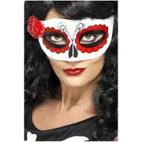Smiffys Dressing Up & Costumes | Costumes - Halloween - Mexican Day Of The Dead Eyemask