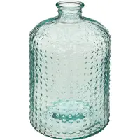 Atmosphera bloemenvaas Apotheker Fles model - transparant - 3D glas - H32 x D18 cm - Vazen