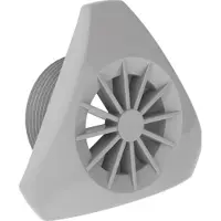 Weltico Design Rooster voor wandafzuiging Grijs