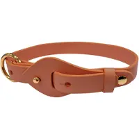 Croci halsband hond round chic sienna bruin