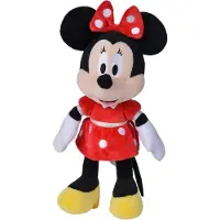 Simba Disney - Minnie Mouse - Red Dress - 25 cm - Pluche - Rood - Alle leeftijden - Knuffel