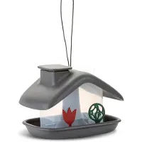 Plastia 1606970124 Voederhuisje voor vogels Antraciet 1 stuk(s)